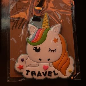 unicorn travel name tag luggage tag